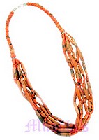 Multi row bone necklace - click here for large view